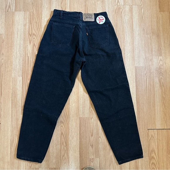 VINTAGE Levis Jeans Mens 33x30 Black 560 Loose Fit Tapered Leg Orange Tab USA - Picture 8 of 8